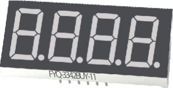 FYQ-3641AG-11 cветодиодный индикатор FYQ 4-разряд