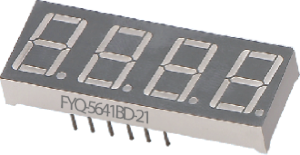 FYQ-5641AUG-21 cветодиодный индикатор FYQ 4-разряд
