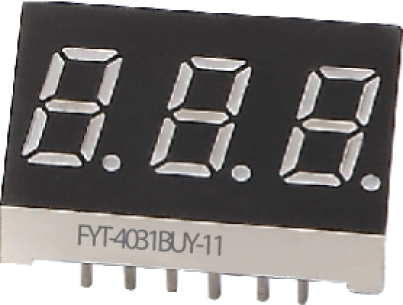 FYT-4031BUA-11 cветодиодный индикатор FYT 3-разряд