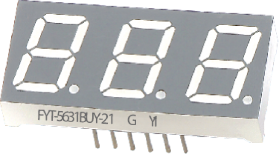 FYT-5631BUY-11 cветодиодный индикатор FYT 3-разряд