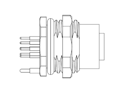 M12A10FBRB9P1111 разъем цилиндрический круглый