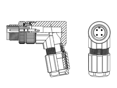 M12A12MBAFWSC608002 разъем цилиндрический круглый